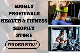 design health and fitness shopify store fitness supplement website gym store
