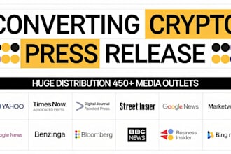 do crypto press release writing and yahoo press release distribution 4u