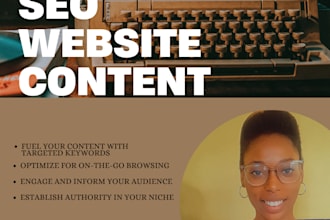 be your creative SEO content writer or website copywriter