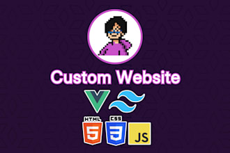 create a custom website using vuejs