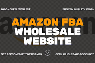 create amazon fba wholesale website for brand approval