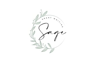 design clean organic nonprofit consultant logo