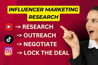 do search research and outreach influencer marketing for social media