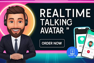 create ai talking avatar app integrated with chatgpt ai agent for your business