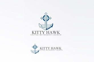 design historically modern church logo