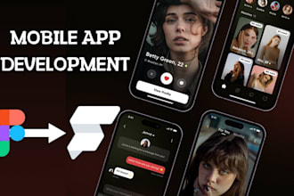 do mobile app development, figma to flutter, flutterflow mobile app developer