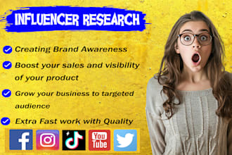 do instagram influencer marketing, research and outreach