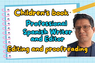 proofread and correct your spanish childrens books