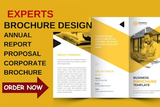 professional brochure, corporate annual reports event flyers design catalog