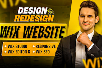 build wix website design, wix website redesign or wix online store