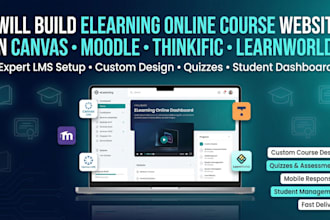 elearning online course website on canvas lms moodle lms thinkific learnworlds