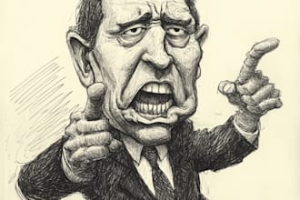 do political cartoons, political caricature