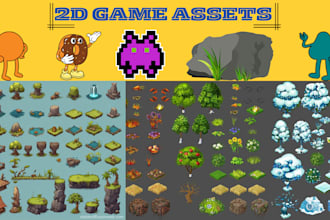 create quality unity 2d game assets for your project