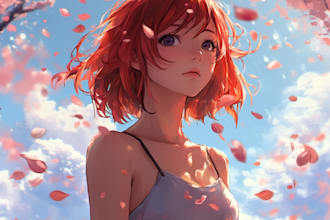 draw a unique full body anime art