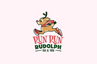design holiday themed race logo