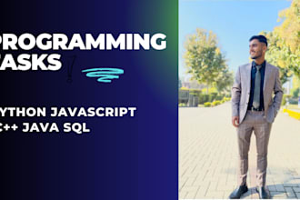 do custom cpp, java, javascript and python programming tasks and script