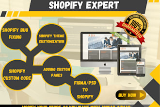 add custom shopify section, fix shopify bugs, shopify expert