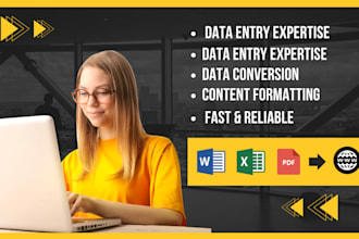 provide data entry content upload services