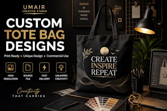 create premium custom tote bag designs for your business