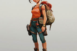 design high quality 2d game characters