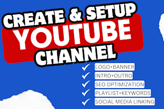 create and setup youtube channel