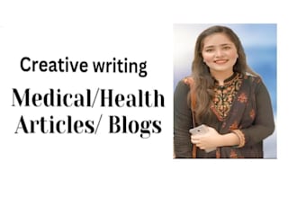 write medical articles and blogs and research writing