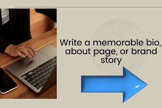 write a memorable bio, about page, or brand story