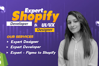 shopify website development, build shopify store, shopify website design