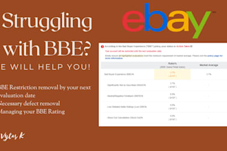 help removing bad buyer experience bbe restrictions on ebay store