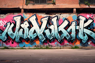 design custom graffiti text, tags, street art, and logo