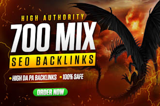 high quality 700 mix SEO package backlinks