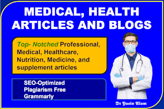 write medical articles and health blog post