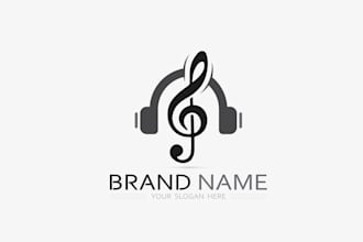 do music brand logo and record labels production companies