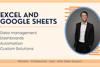 manage all your data, dashboarding and modelling needs in excel or google sheets