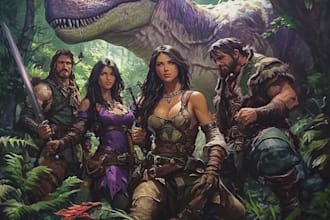 create a dnd character, party or any fantasy character