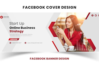 design facebook cover or social media banner professionally