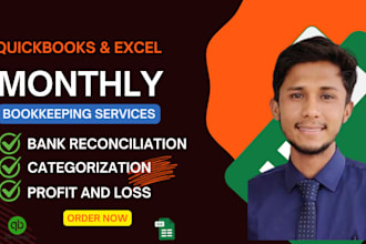do excel bookkeeping, complete quickbooks setup cleanup