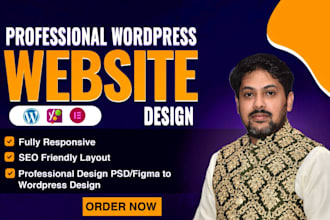 design responsive and modern wordpress website for your business