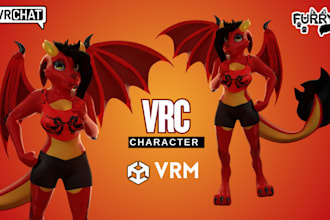 create vr character, vrchat avatar, vtuber model, furry avatar, fursona nsfw