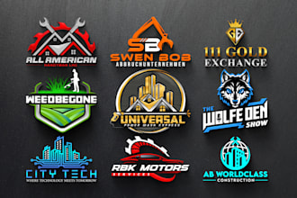 create trendy modern business logo design and redesign