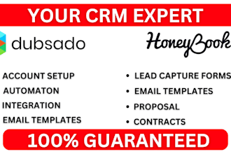 setup dubsado honeybook automation form workflow calendar client portal