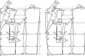 make a pattern of your clothes, PDF, ai, dxf pattern