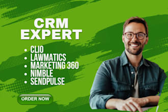 setup sendpulse nimble marketing 360 lawmatics and clio
