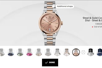 customize  3d watch configurator using shopify zakeke, kickflip, wordpress