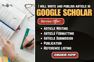 write and publish research article in google scholar indexed journal citations
