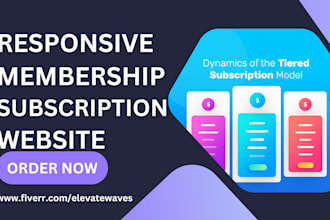 build webflow membership website ims elearning landing page subscription website