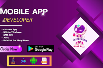 develop a professional android app using java or kotlin
