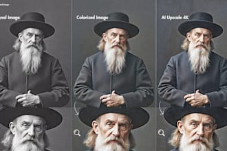 upscale, denoise, unblur, and colorize your lq images