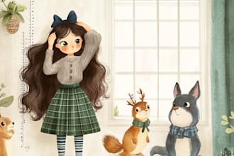 children book illustration and children book illustration