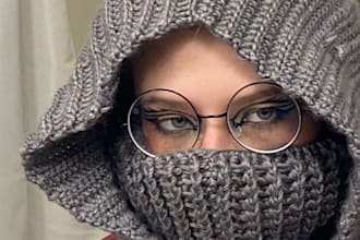 crochet a winter balaclava, hat beanie, ski mask for you